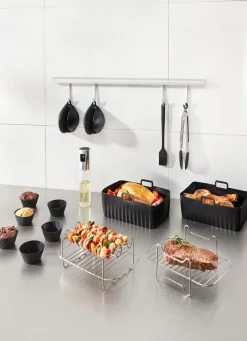 Zubehör-Set für Heißluftfritteusen, 19-teilig