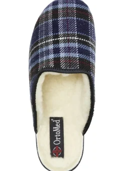 Zweierpack, gefütterte Herren-Hausschuhe, mit Wolle