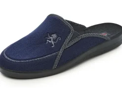 Zweierpack, klassische Herren-Hausschuhe, Weite H, mit Gummizug