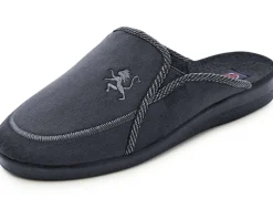 Zweierpack, klassische Herren-Hausschuhe, Weite H, mit Gummizug