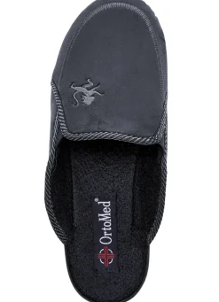 Zweierpack, klassische Herren-Hausschuhe, Weite H, mit Gummizug