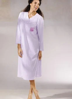 Zweierpack Nachthemden, 3/4 -langen Ärmeln mit Knopfleiste