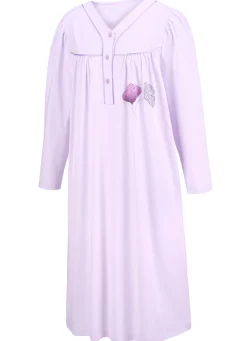 Zweierpack Nachthemden, 3/4 -langen Ärmeln mit Knopfleiste