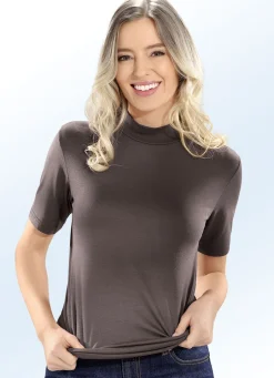 Zweierpack Shirts mit Stehkragen und kurzen Ärmeln