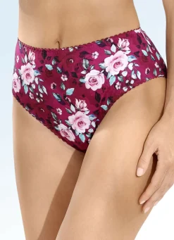 Zweierpack Slips mit farbharmonischem Floraldessin